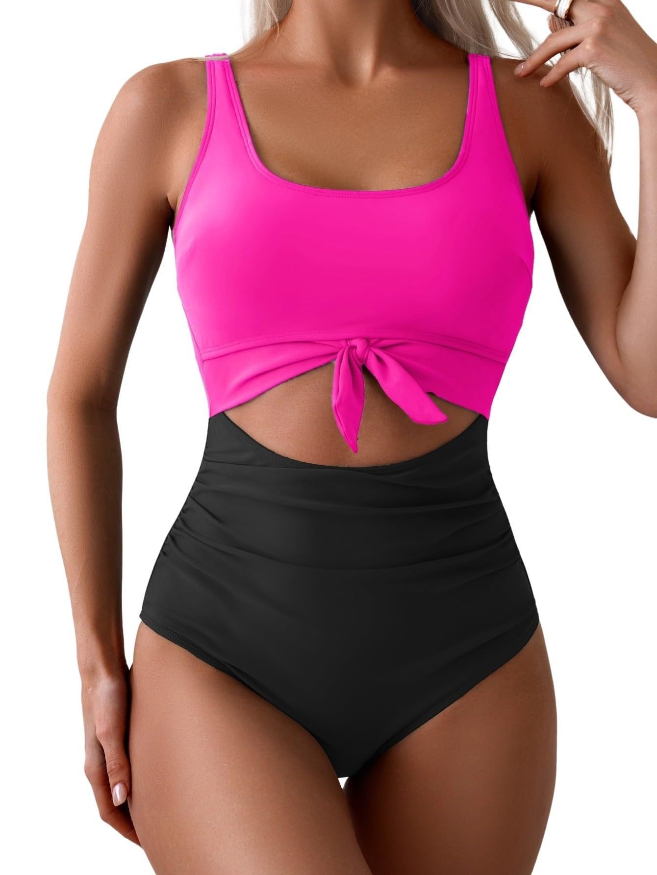 🔥2025 Sommerangebot 50% Rabatt🩱Einteiliger Badeanzug mit Bauchbetonung und Schnürung