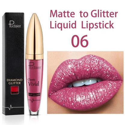 🔥Weihnachtsverkauf 49% Rabatt - Diamond Glänzender Wasserfester Lipgloss🎁Kaufen 3 Bezahlen 2