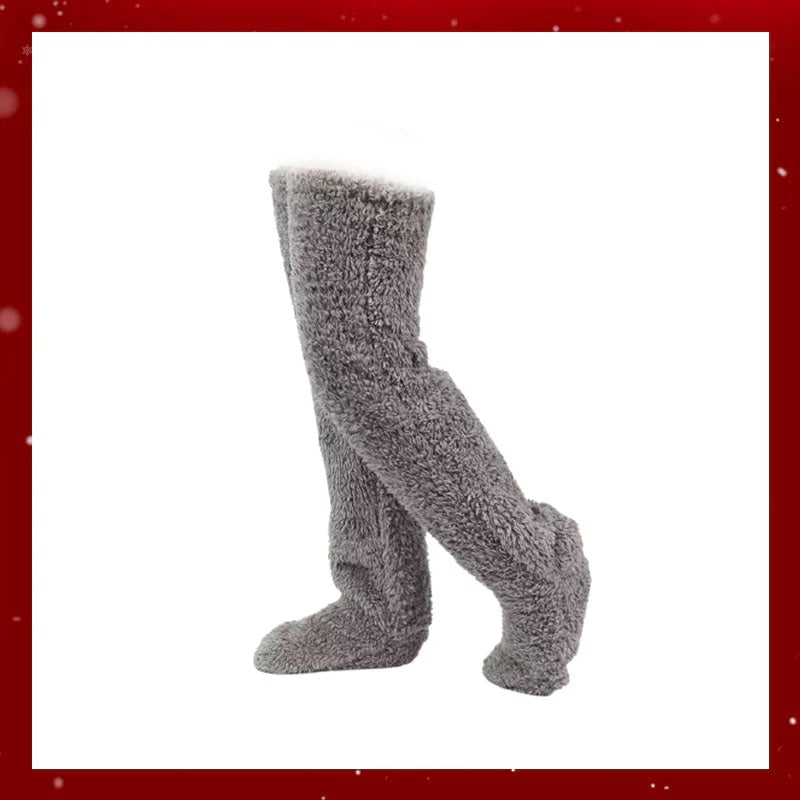 ⚡Blitzverkauf🏆#1 Bestseller⏰💕Samtige Fleece-Kniestrümpfe für Weihnachten❄️🎅