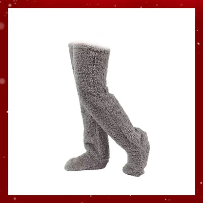 ⚡Blitzverkauf🏆#1 Bestseller⏰💕Samtige Fleece-Kniestrümpfe für Weihnachten❄️🎅