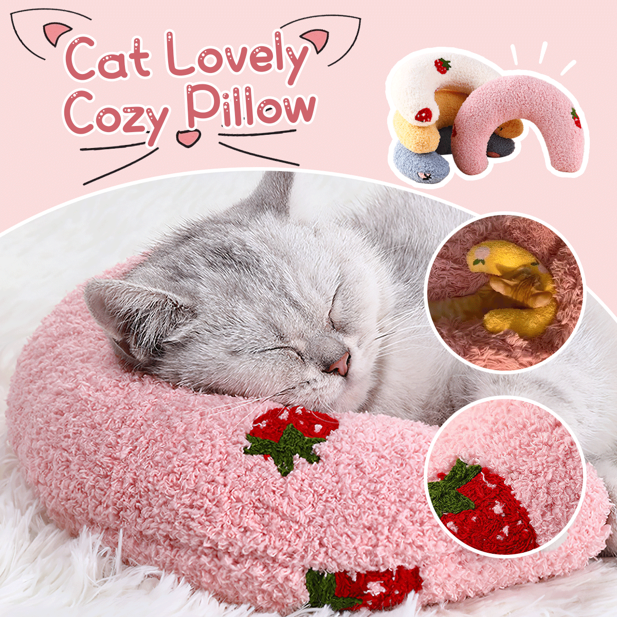 🎄Weihnachtsangebot 49% Rabatt🐱Premium Tierberuhigungskissen💕Kaufen 3 Bezahlen 2&Kostenloser Versand