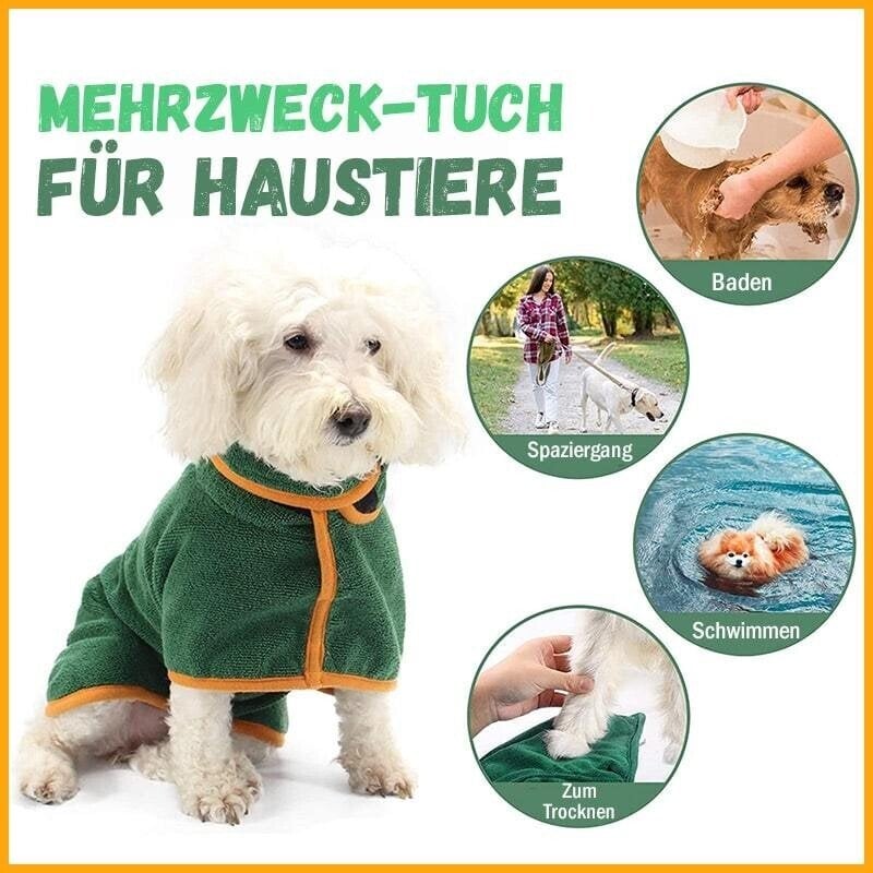 🌞Sommerverkauf 55% Rabatt🐕 Super Saugfähiger Bademantel für Haustiere