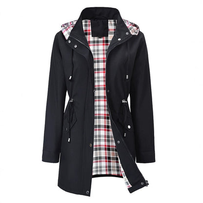 ❤️‍🔥Neu eingetroffen 50% Rabatt🥰 Einfarbige Freizeitjacken, wasserdichte und winddichte Mäntel, Windbreaker mit Kapuze