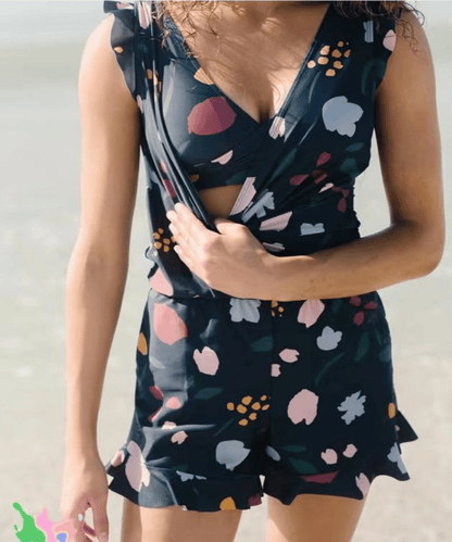 🔥Mother’s Day Promotion 50% OFF🎁Swim Romper Built-in Bra & Shorts with Pockets👙