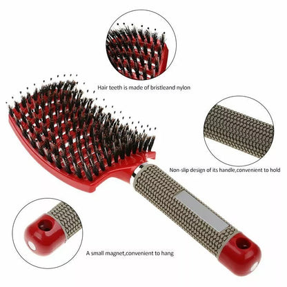 🎅Weihnachtsangebot 60% Rabatt - Detangler Borsten-Nylon-Haarbürste🎁Kaufen 3 Bezahlen 2