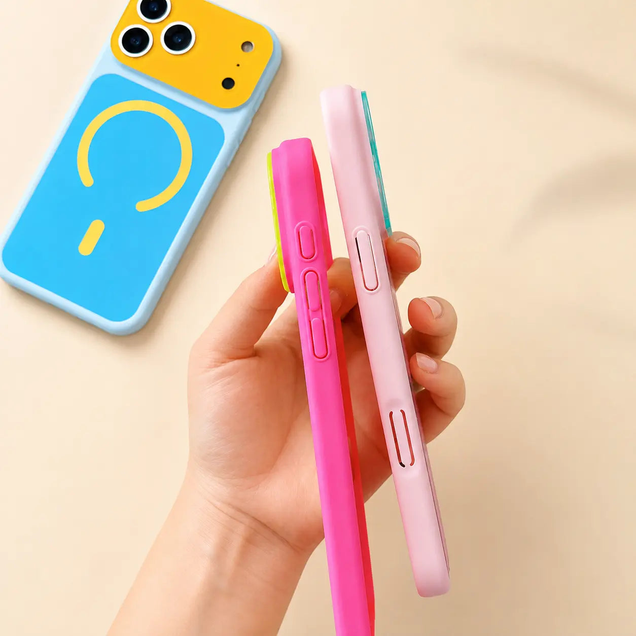 ❄️Sommerfrische 50 % Rabatt!📱Trendy iPhone-Hülle, jetzt im Angebot | Dopamine Color Block MagSafe-Hülle – Extraschlank, matt, hartes PC-Case für das iPhone 17 Pro Max