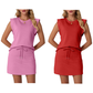 🌺🔥 57% RABATT ⏰ Modernes Damen-Set – ärmelloses Top & Rock mit Kordelzug ✨ luftig, stilvoll & perfekt für den Sommer ☀️
