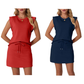 🌺🔥 57% RABATT ⏰ Modernes Damen-Set – ärmelloses Top & Rock mit Kordelzug ✨ luftig, stilvoll & perfekt für den Sommer ☀️