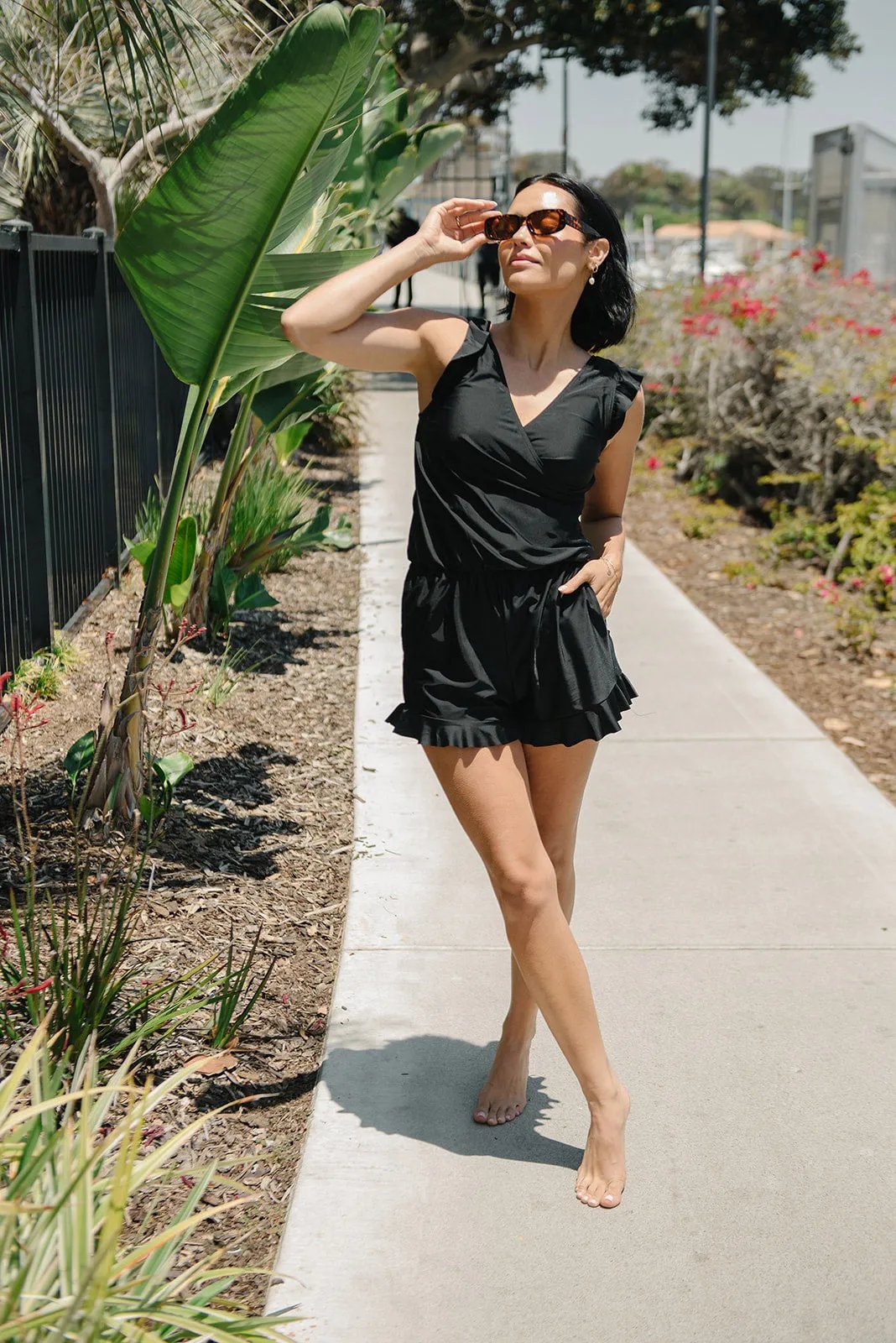 🔥Mother’s Day Promotion 50% OFF🎁Swim Romper Built-in Bra & Shorts with Pockets👙