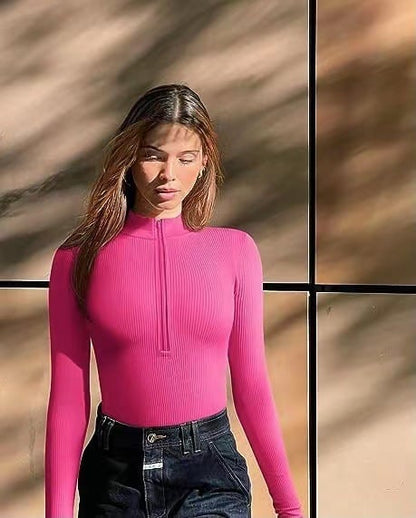 🔥Heiss 49% Rabett - 2023 HERBST NEU Reißverschluss-Bodysuit🎁Kaufen 2 Bekommen 15% Rabatt