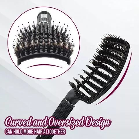 🎅Weihnachtsangebot 60% Rabatt - Detangler Borsten-Nylon-Haarbürste🎁Kaufen 3 Bezahlen 2