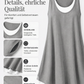 🎁Letzter Tag der Aktion: 49 % Rabatt🔥 Lässiges, lockeres, ärmelloses Tanktop-Kleid in Layering-Optik für Damen