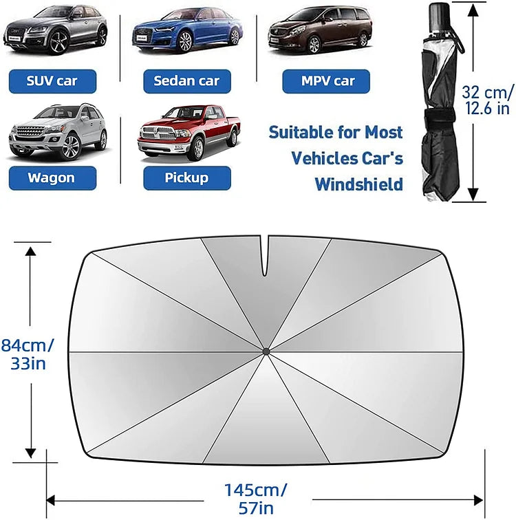 ⏰️Letzter Tag für kostenlosen Versand⌛️ 🌈 Faltbarer Auto-Sonnenschutz für die Windschutzscheibe