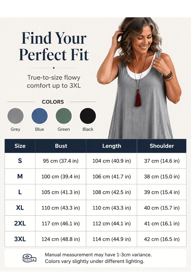 🎁Letzter Tag der Aktion: 49 % Rabatt🔥 Lässiges, lockeres, ärmelloses Tanktop-Kleid in Layering-Optik für Damen