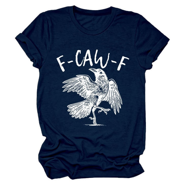 ✨Überraschungspreis: Nur €13,99✨Humorvolles T-Shirt mit Krähen-Grafik – Sagen Sie es mit einem "Caw"!