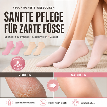 💞KAUFE 2, BEKOMME 1 GRATIS + 50 % RABATT! 🥳 Feuchtigkeitsspendende Fußmaske, Peeling-Silikonsocken, Strand-Schutzsocken