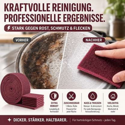 🔥🎁 2+1 GRATIS!!🥳 💞 50K+ VERKAUFT! ⚡🧽 Vielseitiges Scheuerschwamm-Set für hartnäckige Flecken