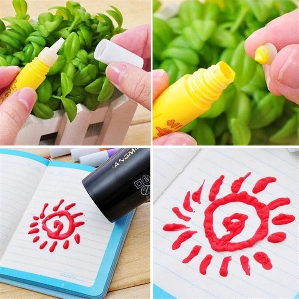 💥 KAUF 2, ERHALTE 1 GRATIS + 50 % RABATT!🥳Magische Popcorn-Stifte mit Blaseneffekt, wärmeaktivierte Popcorn-Stifte, DIY-3D-Kunstmarker für Kinderbastelprojekte