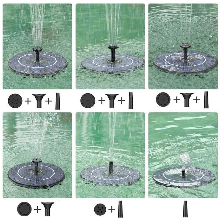 🔥LAST DAY SALE ￡9.99!!🔥Upgraded Solar Powered Water Fountain Pump With Accessories