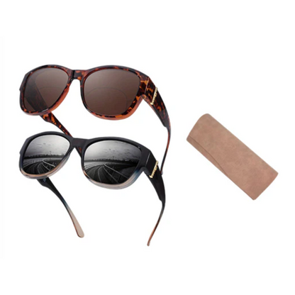 🕶️👓 55% KORTING! Brildragers opgelet: deze oversized zonnebril schuift over je eigen bril en je ziet eruit als een filmster – geen dure clip-on, geen geknipper met lenzen!