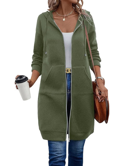 🥳 Diese Woche Sonderpreis €15,99!!🔥Damen Freizeit-Fleece-Hoodies mit Reißverschluss