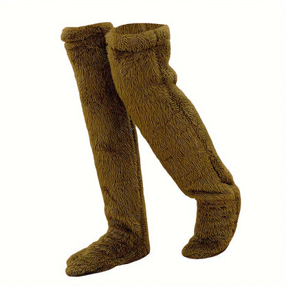⚡Blitzverkauf🏆#1 Bestseller⏰💕Samtige Fleece-Kniestrümpfe für Weihnachten❄️🎅