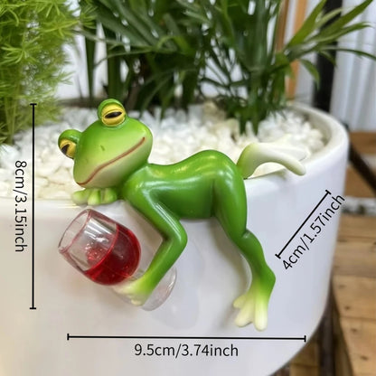 🐸 Frosch-Blumentopf-Hänger-Ornament🍷