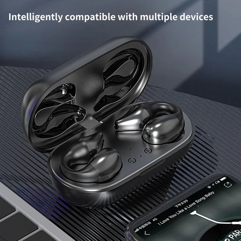 🔥New Year Sale 49% OFF - Wireless Ear Clip Bone Conduction Headphones