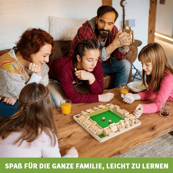 🎅Weihnachtsangebot 50% Rabatt🔥LUSTIGE FAMILIENSPIELE - Shut-The-Box Brettspiel🎲