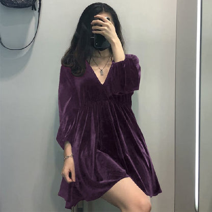 🎅Weihnachtsverkauf 49% Rabatt🔥Samt Festliches Minikleid🎁Kauf 2 Bekomm 10% Rabatt