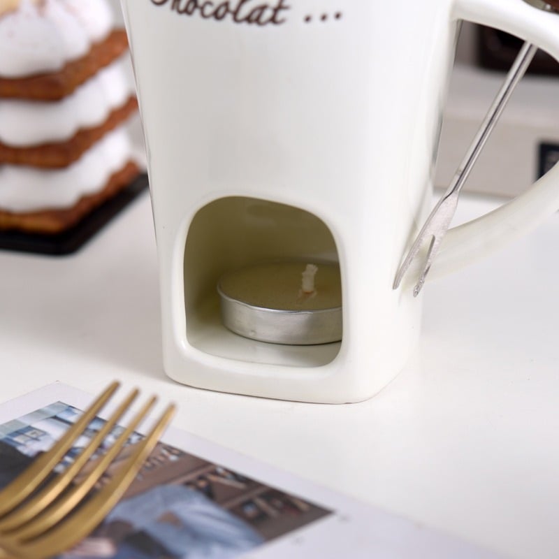 🎄Weihnachtsverkauf 50% Rabatt🍫Handgefertigte Schokoladenschmelztasse🎁Das gemütliche Fondue-Erlebnis
