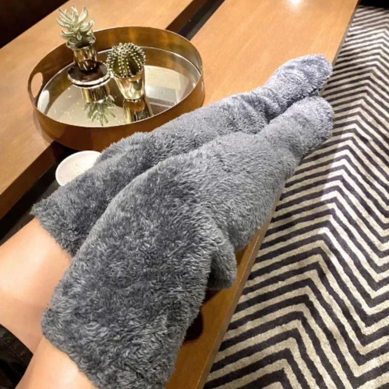 ⚡Blitzverkauf🏆#1 Bestseller⏰💕Samtige Fleece-Kniestrümpfe für Weihnachten❄️🎅