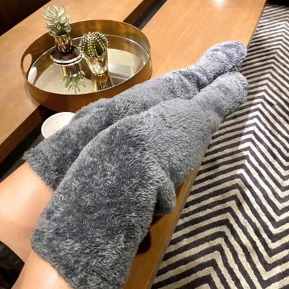 ⚡Blitzverkauf🏆#1 Bestseller⏰💕Samtige Fleece-Kniestrümpfe für Weihnachten❄️🎅