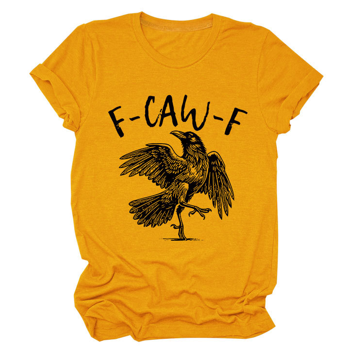✨Überraschungspreis: Nur €13,99✨Humorvolles T-Shirt mit Krähen-Grafik – Sagen Sie es mit einem "Caw"!