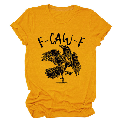 ✨Überraschungspreis: Nur €13,99✨Humorvolles T-Shirt mit Krähen-Grafik – Sagen Sie es mit einem "Caw"!