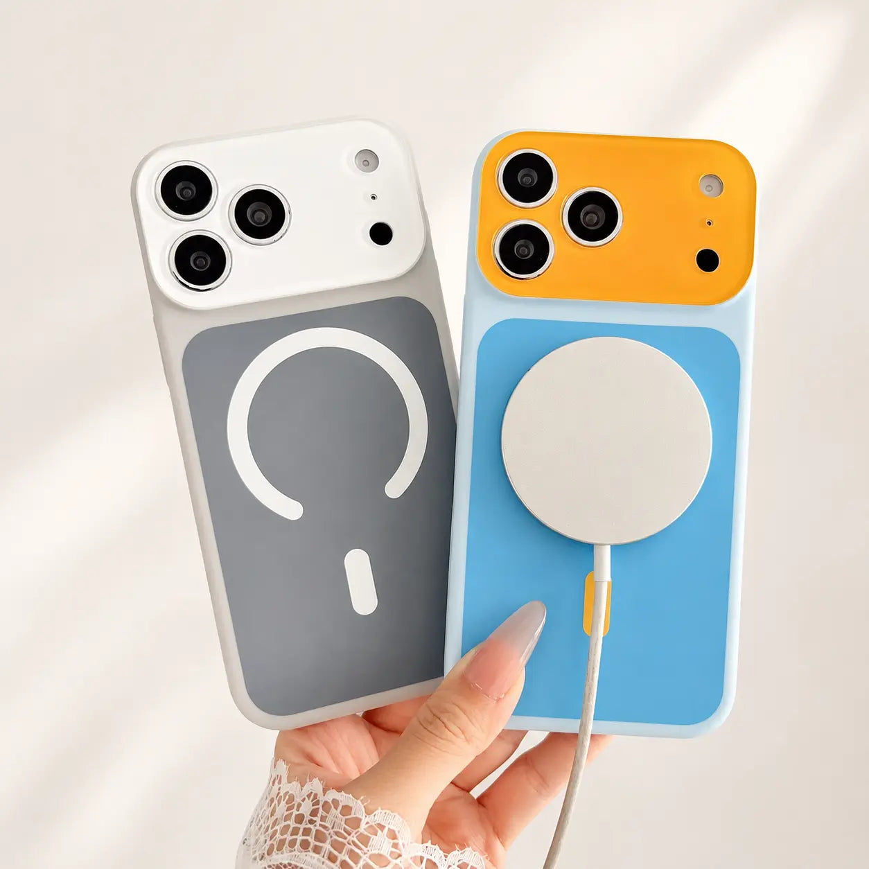❄️Sommerfrische 50 % Rabatt!📱Trendy iPhone-Hülle, jetzt im Angebot | Dopamine Color Block MagSafe-Hülle – Extraschlank, matt, hartes PC-Case für das iPhone 17 Pro Max