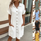💥Nur für kurze Zeit – nur €19,99!!✨Kurzärmliges Shirt-Kleid – weich, mit Taschen und mühelos stilvoll 💃