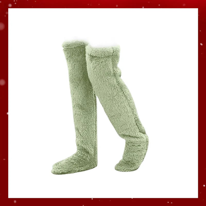 ⚡Blitzverkauf🏆#1 Bestseller⏰💕Samtige Fleece-Kniestrümpfe für Weihnachten❄️🎅