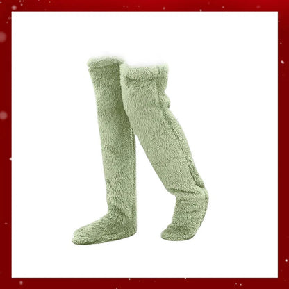 ⚡Blitzverkauf🏆#1 Bestseller⏰💕Samtige Fleece-Kniestrümpfe für Weihnachten❄️🎅