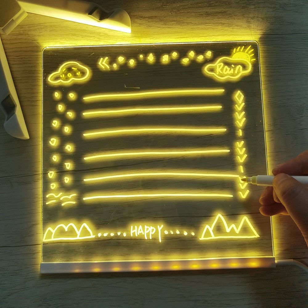 🎅Weihnachtsangebot 49% Rabatt🎨LED-Notiztafel🎁Kaufen 1, erhalten 7 Farbstifte gratis dazu