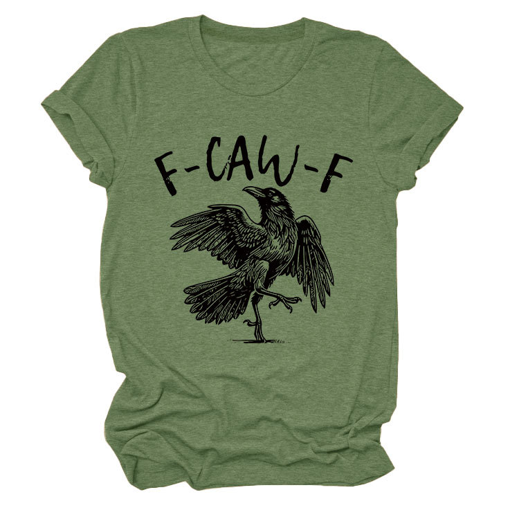 ✨Überraschungspreis: Nur €13,99✨Humorvolles T-Shirt mit Krähen-Grafik – Sagen Sie es mit einem "Caw"!