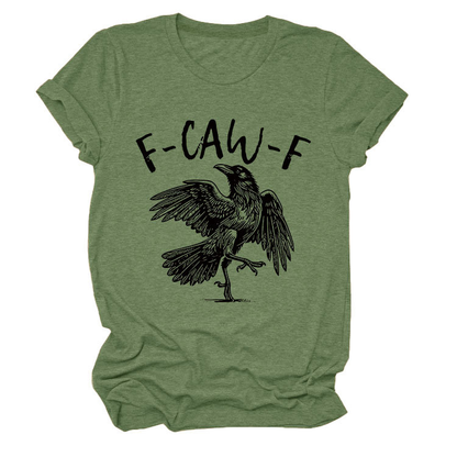 ✨Überraschungspreis: Nur €13,99✨Humorvolles T-Shirt mit Krähen-Grafik – Sagen Sie es mit einem "Caw"!