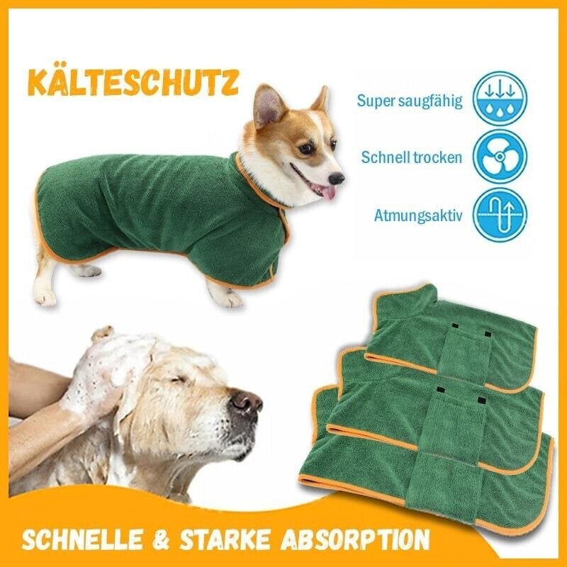 🌞Sommerverkauf 55% Rabatt🐕 Super Saugfähiger Bademantel für Haustiere