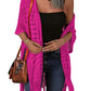 ⏰️Letzter Tag für kostenlosen Versand⌛️😍  Damen Oversize-Häkelcardigan mit Fransen – Leichter Boho-Kimono für Frühling & Sommer 🌸