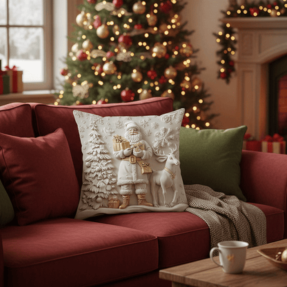 ⏰Letzter Tag: €12,99 für 4 Stück!!⚡50K+ verkauft!💕Kissenbezug mit Weihnachtsthema🎁