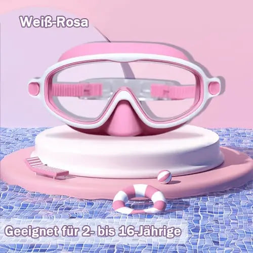 🔥Kostenloser Versand & 50 % Rabatt🔥HD-Schwimmbrille für Kinder 3-18 Jahre  mit großem Rahmen, wasserdicht und beschlagfrei