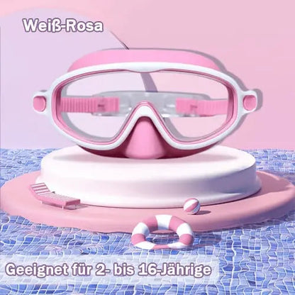 🔥Kostenloser Versand & 50 % Rabatt🔥HD-Schwimmbrille für Kinder 3-18 Jahre  mit großem Rahmen, wasserdicht und beschlagfrei