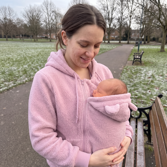 🔥Letzter Tag: 60% Rabatt💗 Kuscheliger Babytrage-Fleece-Hoodie