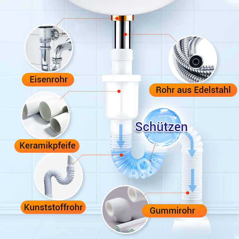Leistungsstarker Rohrreiniger