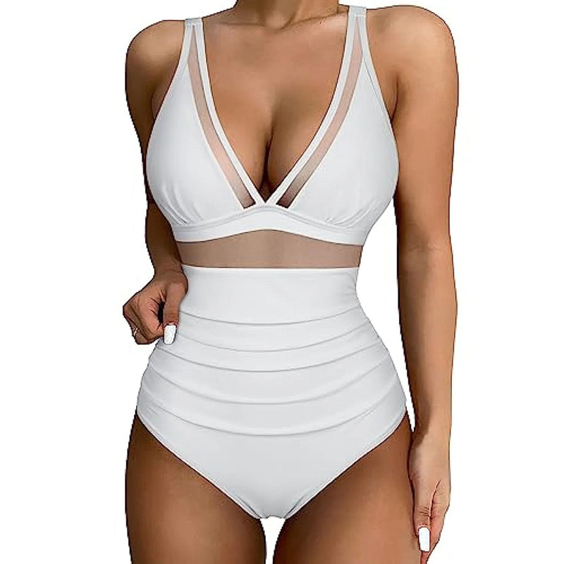 🌷 Meet Summer 50% OFF🏝️Mesh Tummy Control Swimsuit